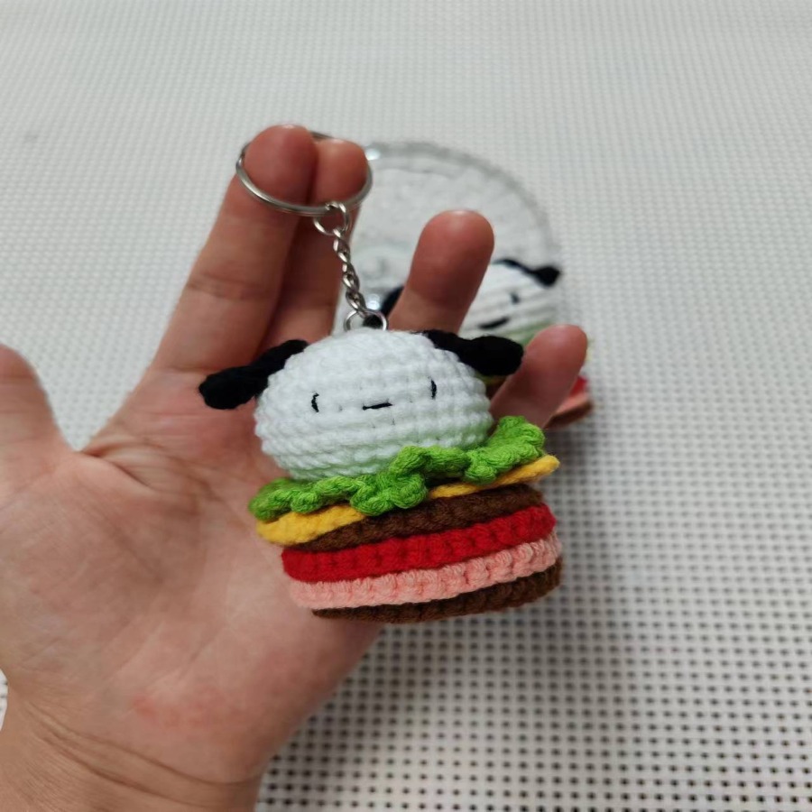 白云汉堡帕恰狗玩偶挂件教程