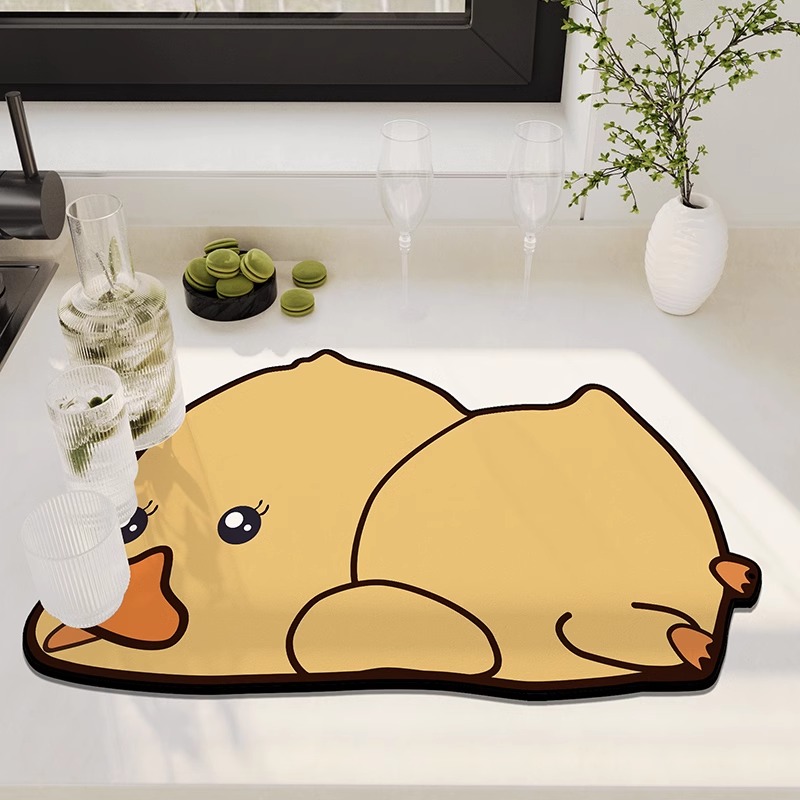 厨房硅藻泥台面沥水垫吸水垫家用碗垫隔热耐热桌垫吸水防滑垫速干