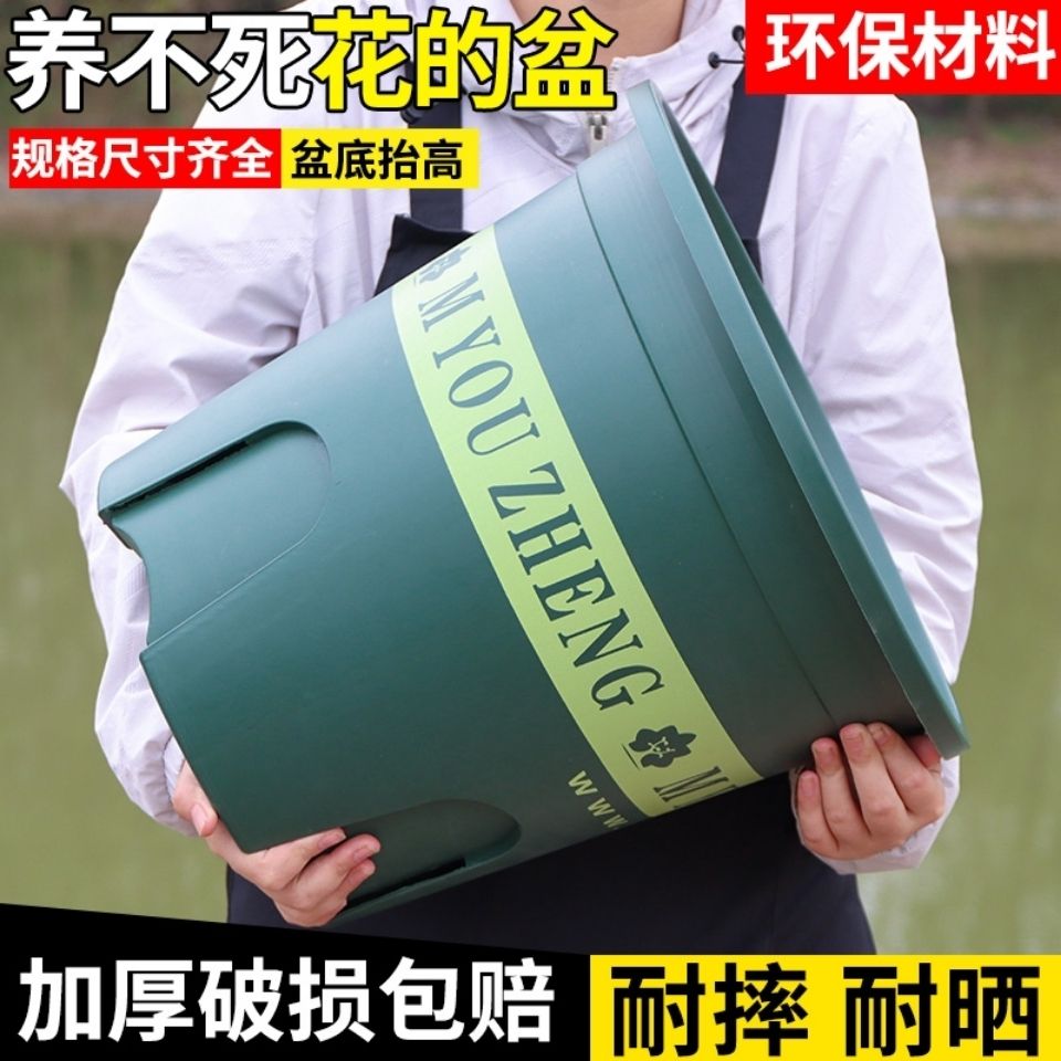 进口瓷盆加厚二代透气控根加仑盆室内阳台月季铁线莲多肉塑料花盆