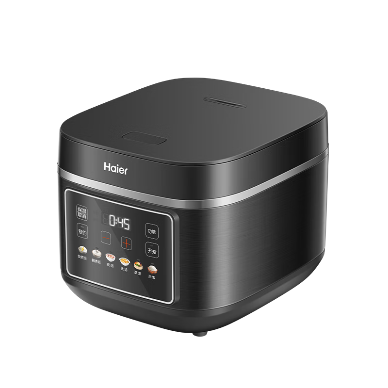 Haier/海尔海尔HRC-C140ADZ 4L电饭煲 快煮饭 精煮饭 煮粥 煲汤 蒸煮 热饭 黑色款 