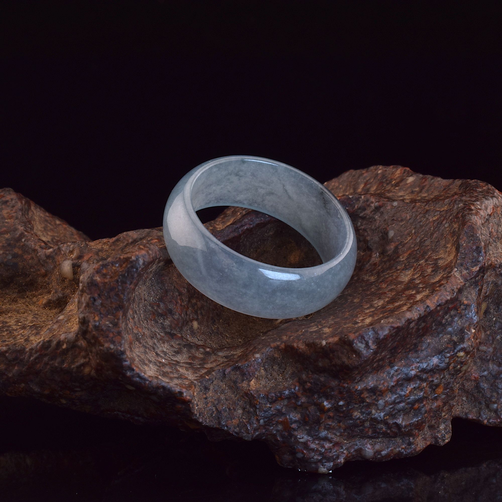 20世纪前期（清晚期）翠玉戒指/262316/收藏/传承/3.05g