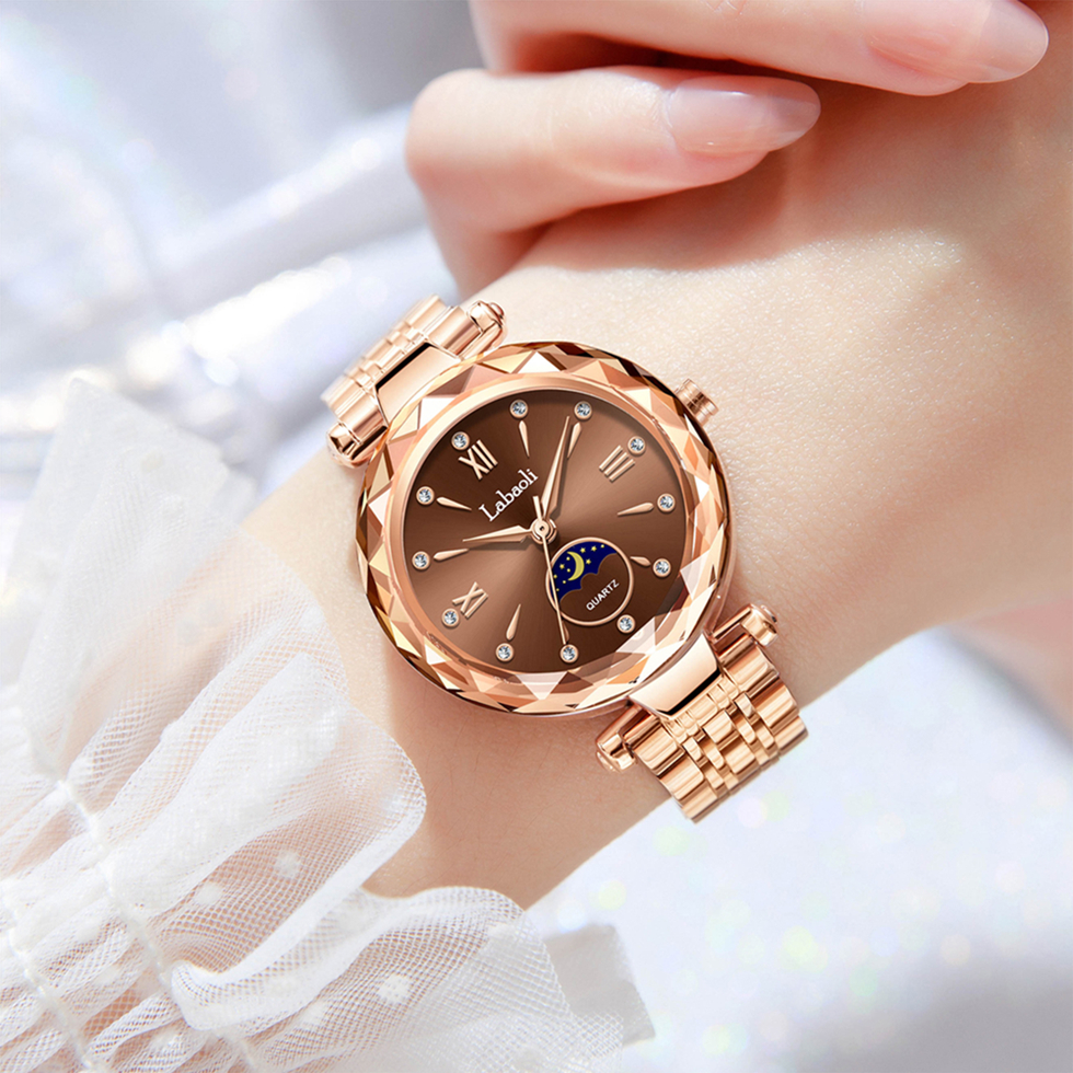 【星月系列】2025手表名牌高档女士腕表爆款钻石切割镜面镶钻款玲玲