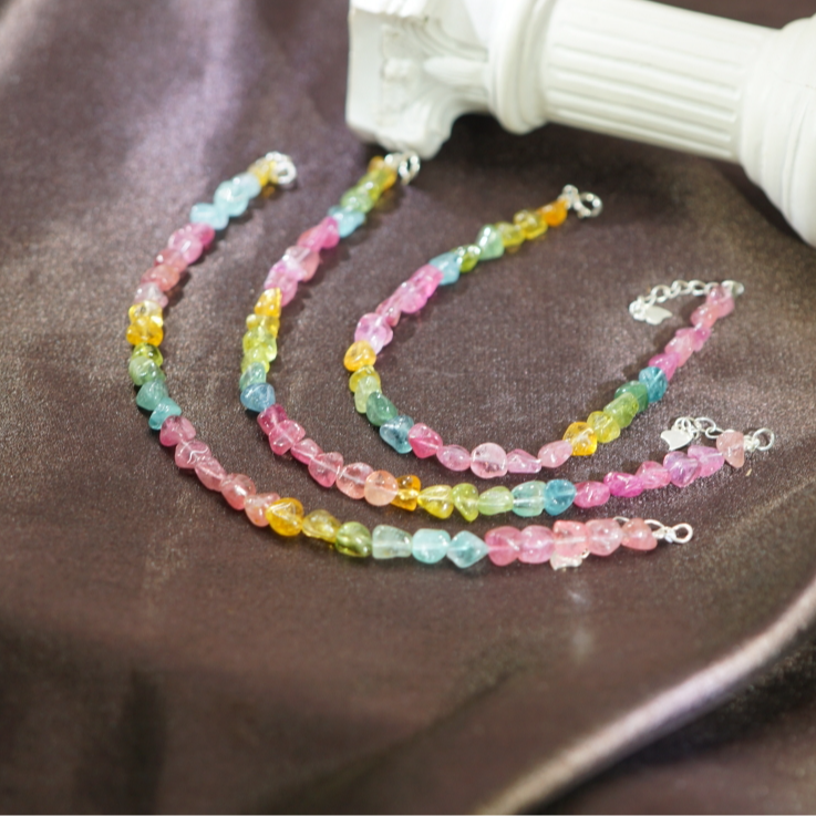 S925碧玺随型手链（多样性发货/1件） (QD)JBLZB090501