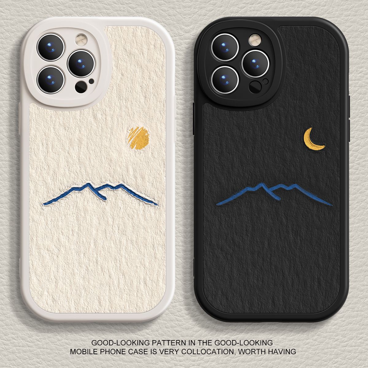 太阳月亮适用iPhone15promax手机壳14/13新年华为/小米/vivo/oppo