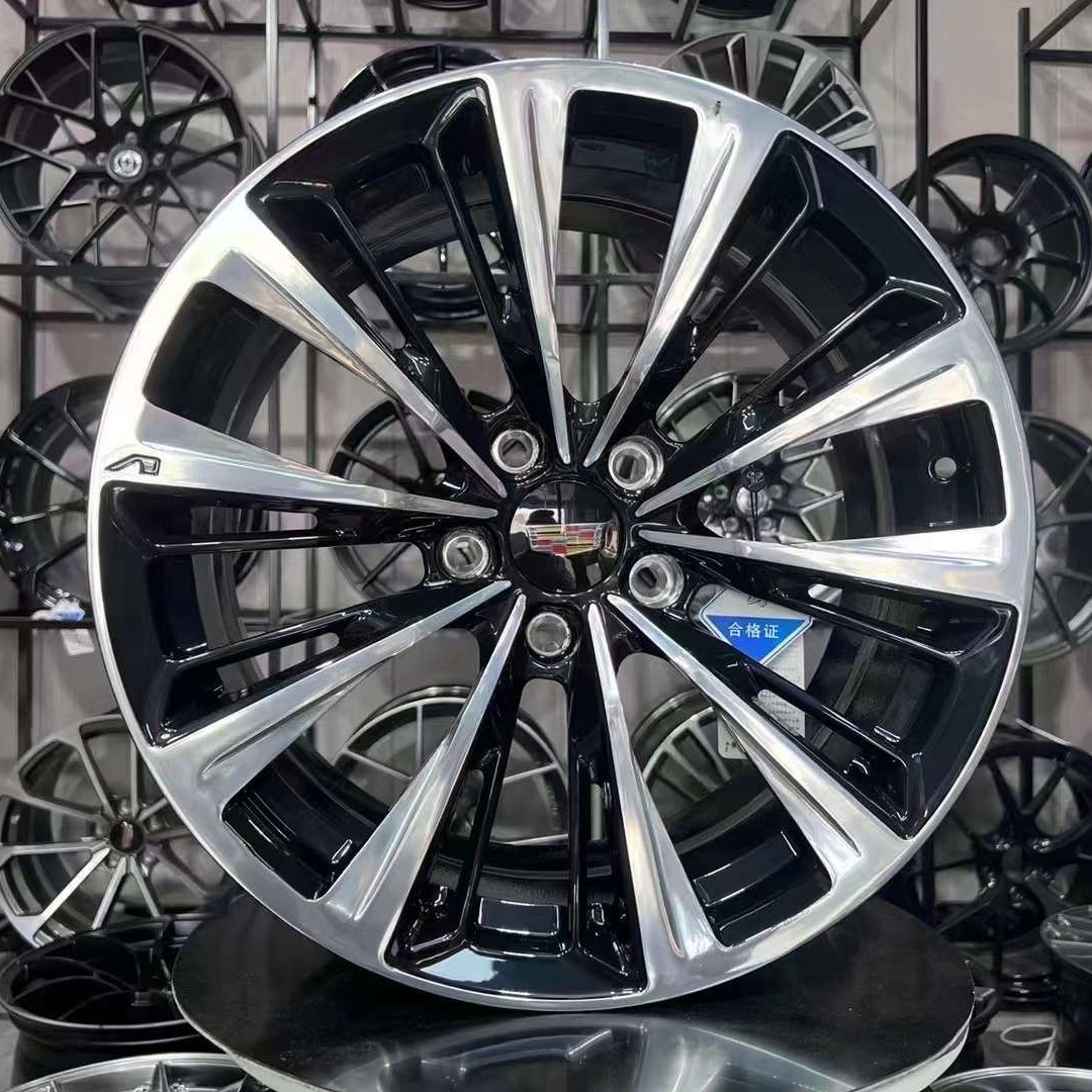 凯迪拉克CT5黑翼改装18 19寸锻造轮毂CT4旋压轮毂定制款式
