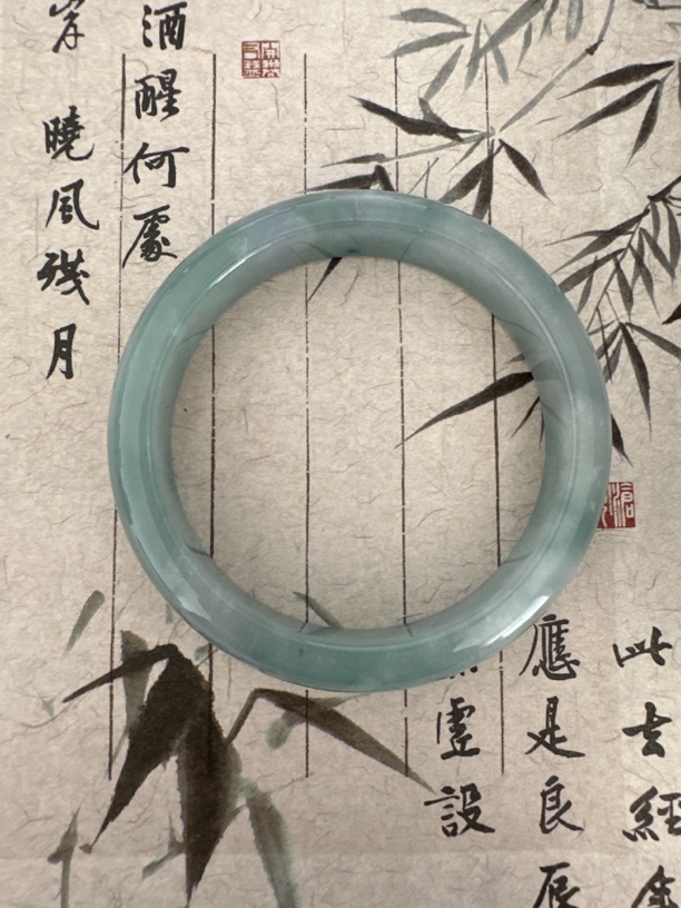 W556缅甸冰透蓝水翡翠