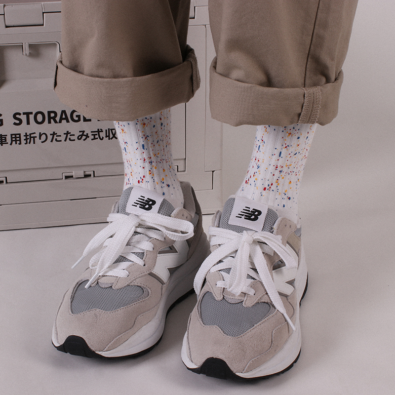 SWAGSOCKS两双装满天星泼墨毛圈小众高街中长筒袜子男女腔调潮袜