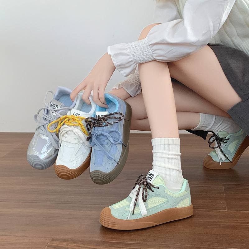 2024秋夏季德训鞋新款韩版ins女学生运动跑步休闲鞋透气网面小众