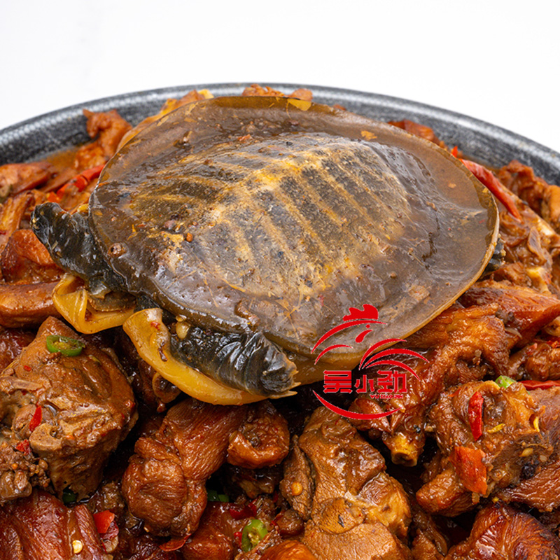 安徽特色美食霸王鳖鸡红烧甲鱼两年以上母鸡香辣开袋即食卤味特产