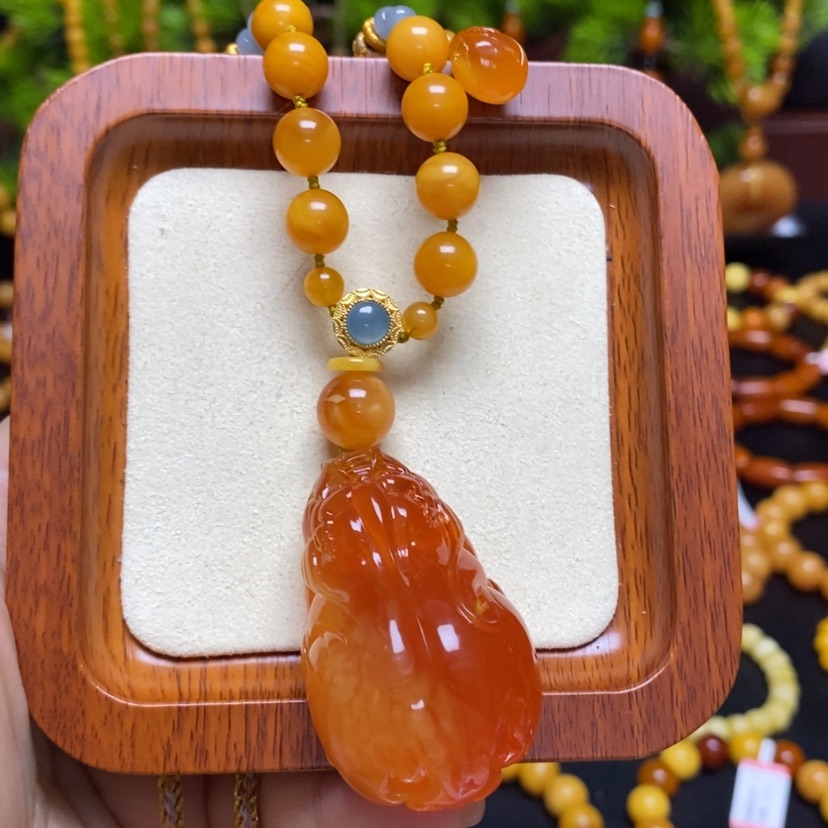 【闪购商品】蜜蜡颈饰未镶嵌项链