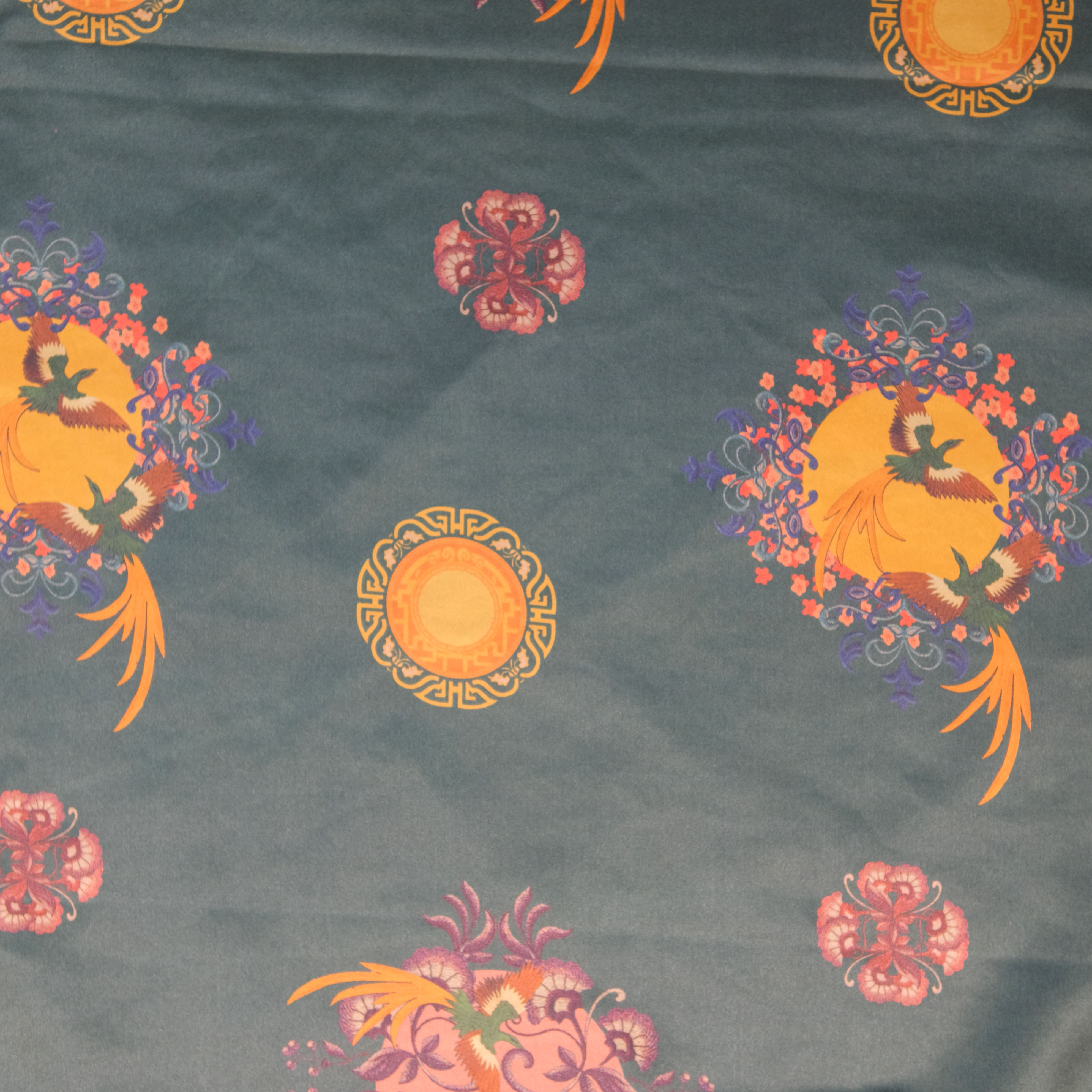 立雪（凤凰祥瑞50）规格链接香云纱面料一经裁剪不支持七天无理由  