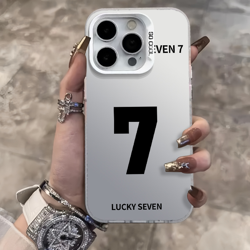 幸运数字7元气壳适用苹果15手机壳iPhone13/14promax新款12/11潮