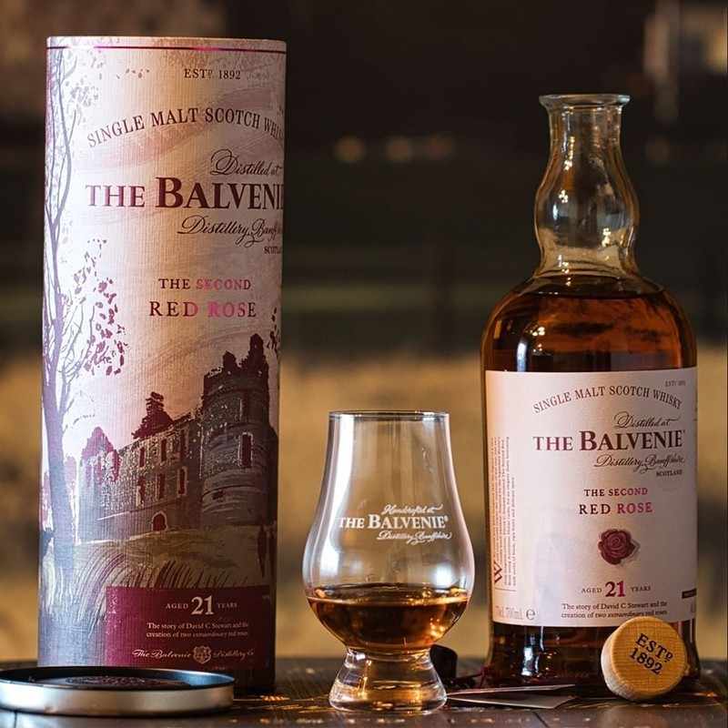 苏格兰百富THE BALVENIE21年故事系列玫瑰单一麦芽威士忌