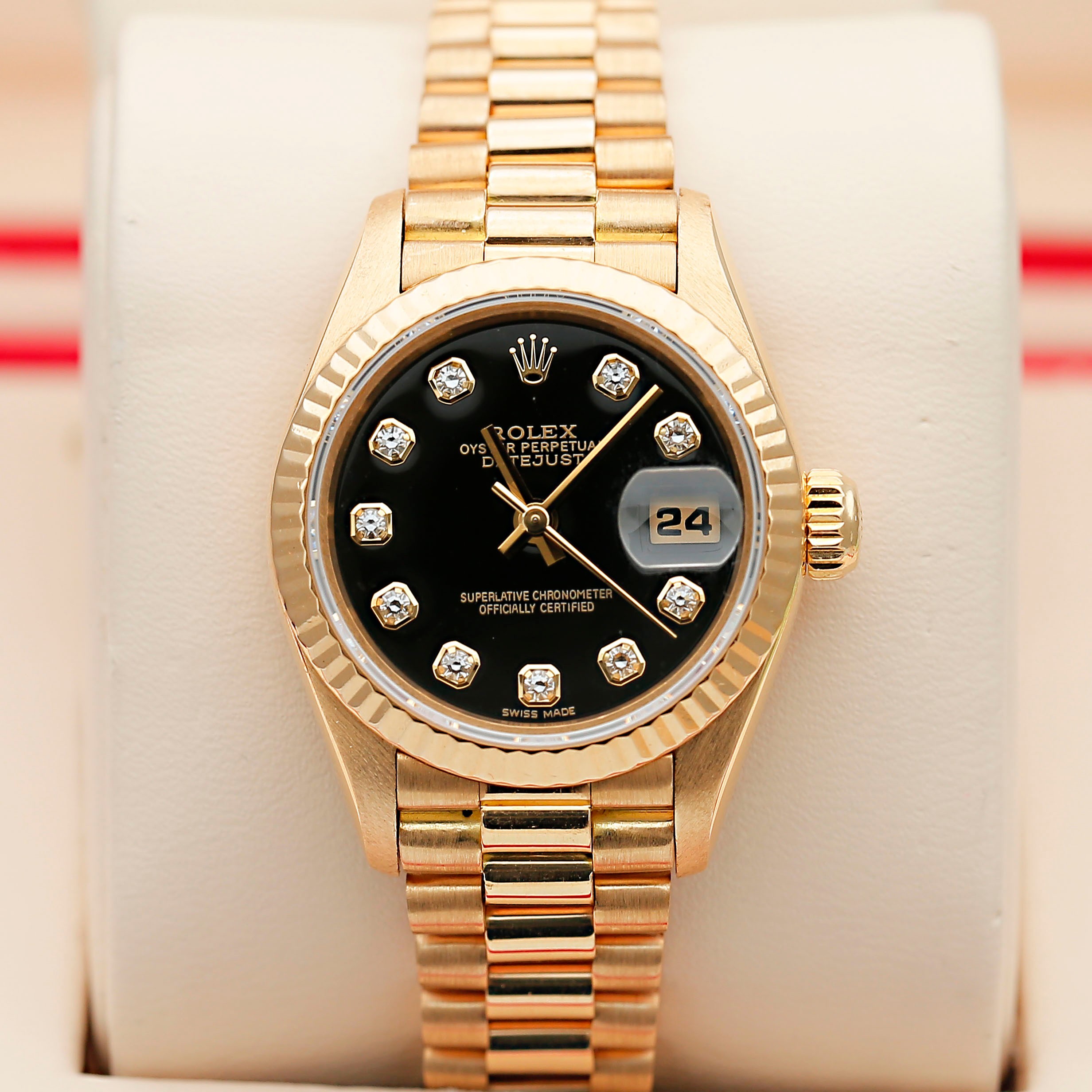 99新 Rolex/劳力士 日志69178/自动机械女表/原钻/26mm/单表