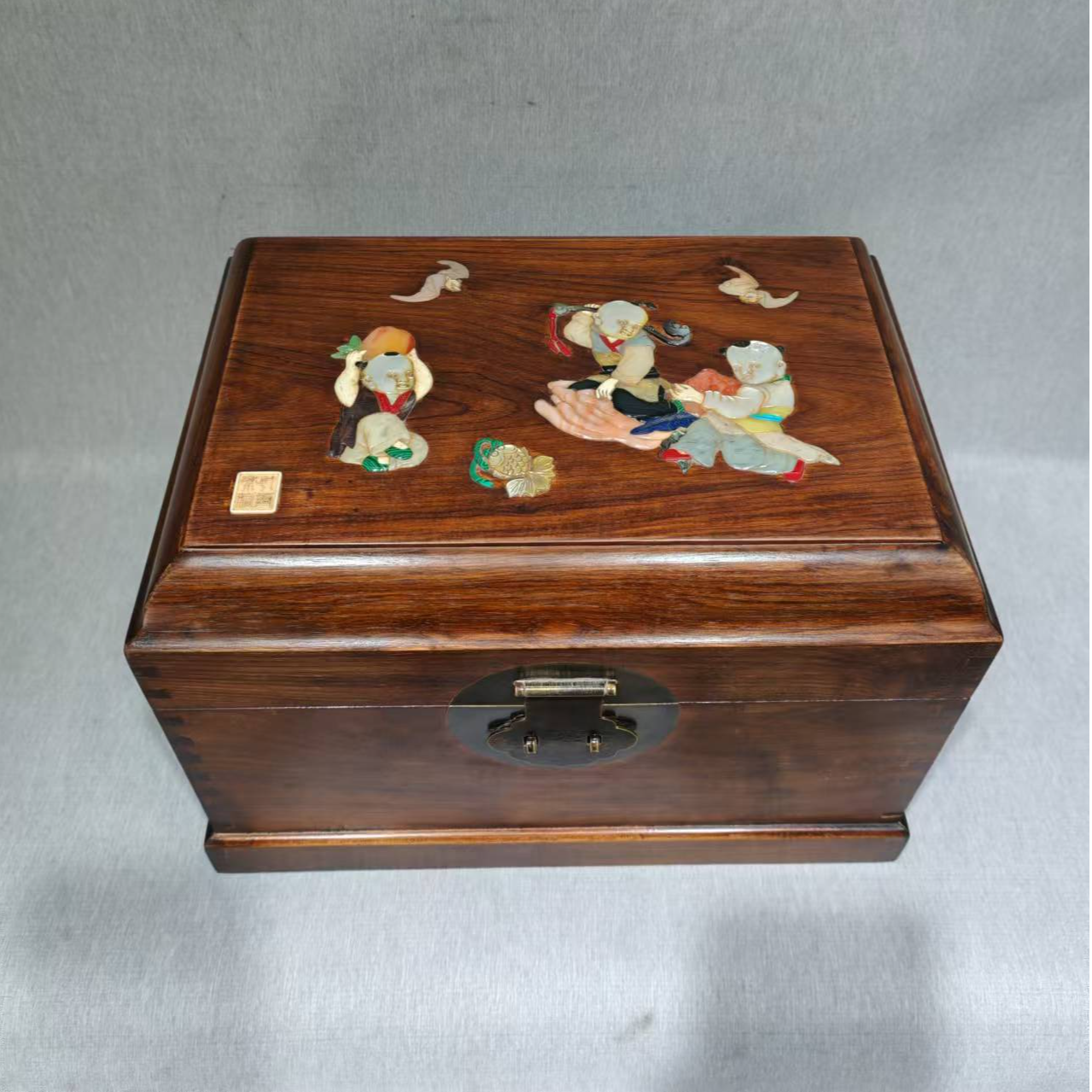 徽韵淘木百宝嵌官皮箱手工木质