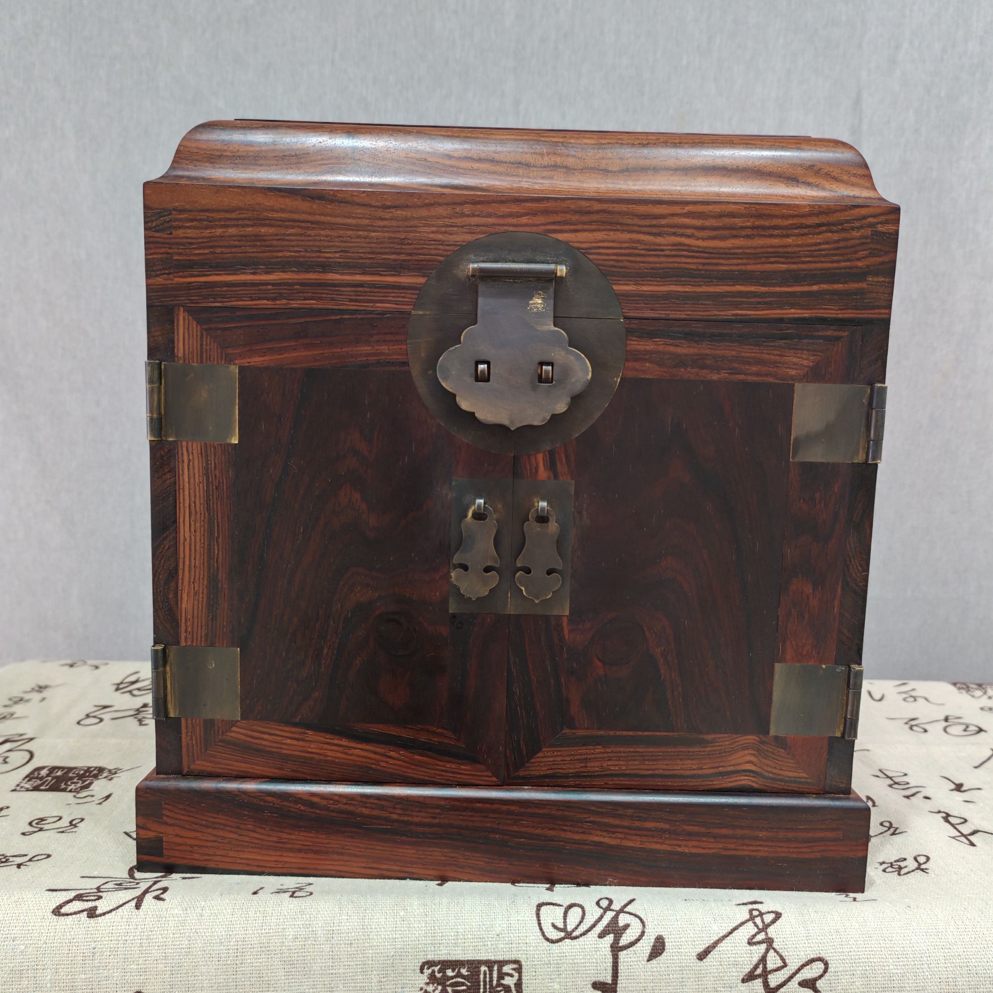 徽韵淘古屋木制复古带锁创意收纳箱子中式实木质百宝箱大容量古风