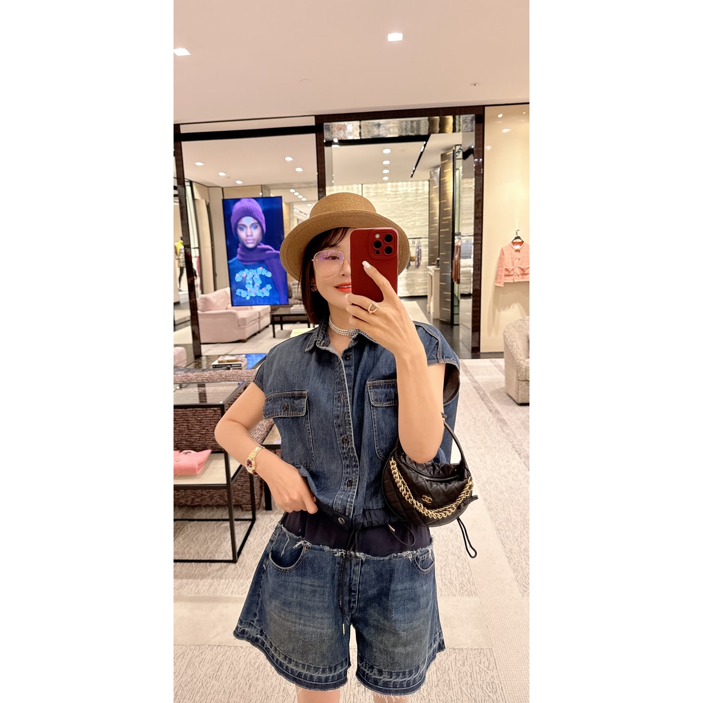 【牛仔套装】英伦风牛仔短裤套装2424355