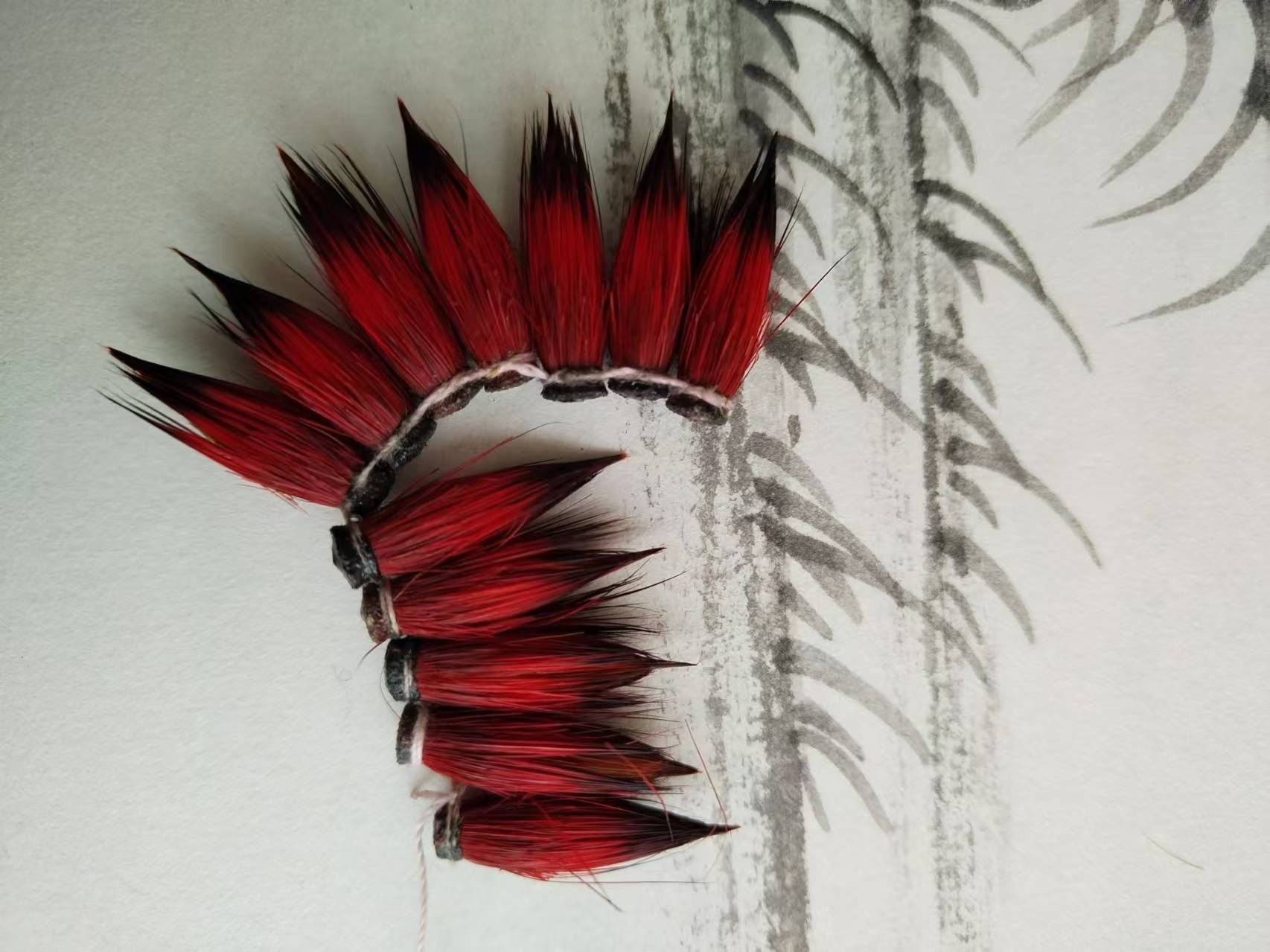 星悦华龙直播定制链接（智）光峰羊毫0.55X3.5㎝牛角斗