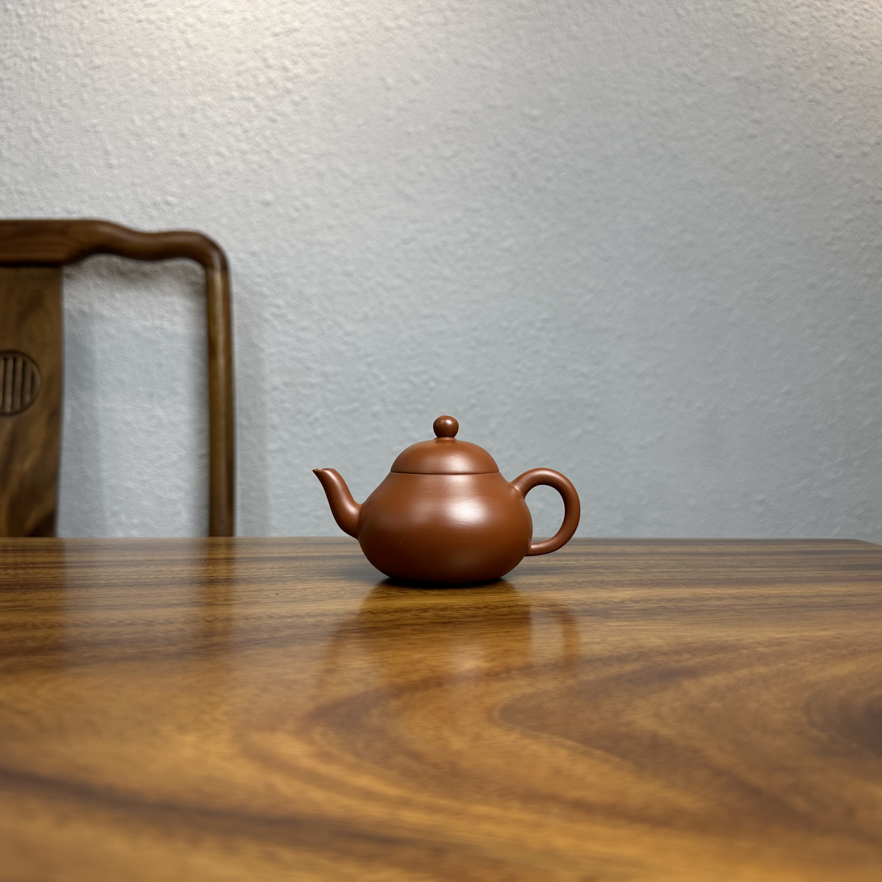 梨壶100/130CC朱泥大红袍泡茶壶冲罐 潮州手工茶壶强哥同款梨式壶