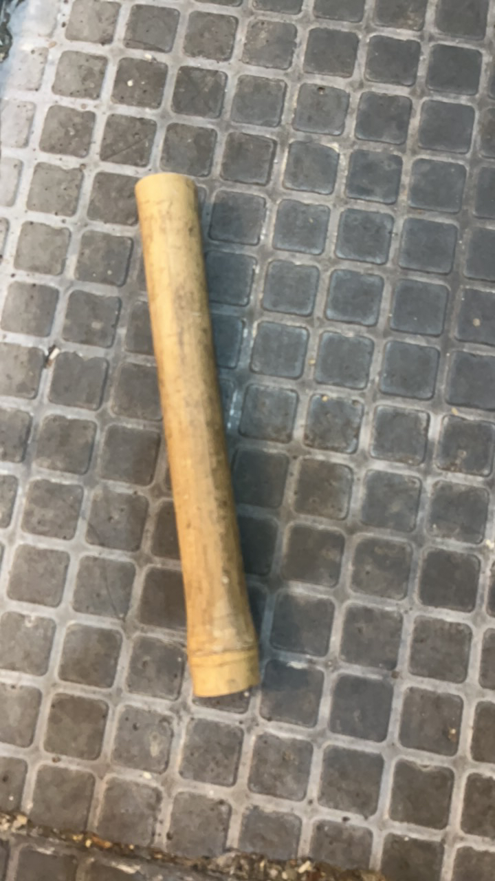 实心玉竹毛料摆件