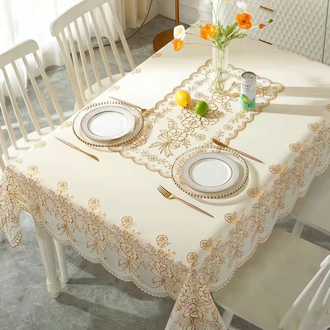 桌布茶几布长方形桌布家用防油免洗防烫桌台布