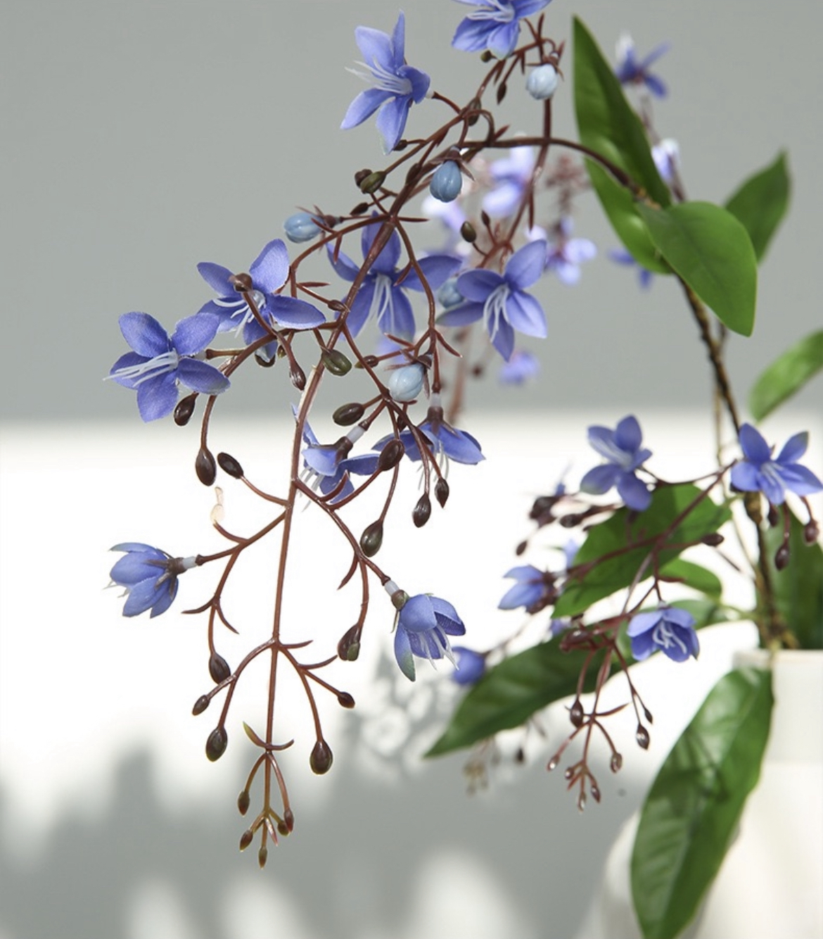 仿真花茉莉花现代新中式室内家居软装装饰摆件摄影道具创意花卉