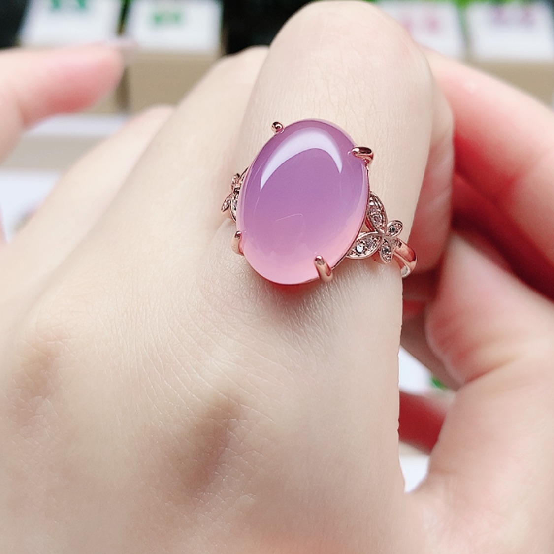 【闪购商品】玛瑙/玉髓戒指未镶嵌