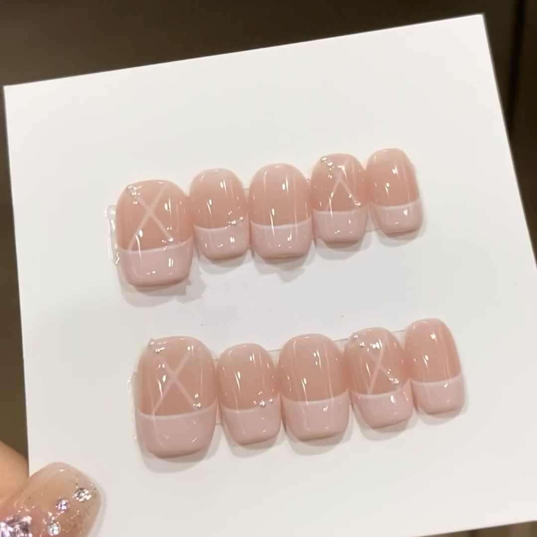 （指尖芭蕾）纯手工光疗美甲贴片可拆卸穿戴甲