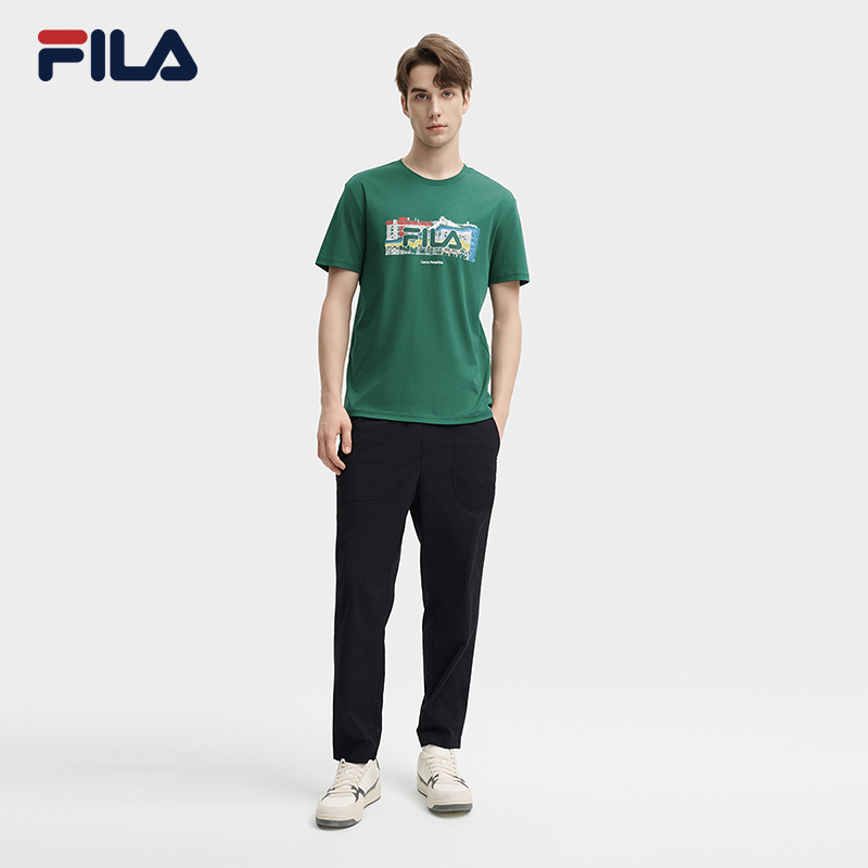 Fila/斐乐【简约潮流休闲长裤】男裤夏季工装裤百搭裤子F11M438803F