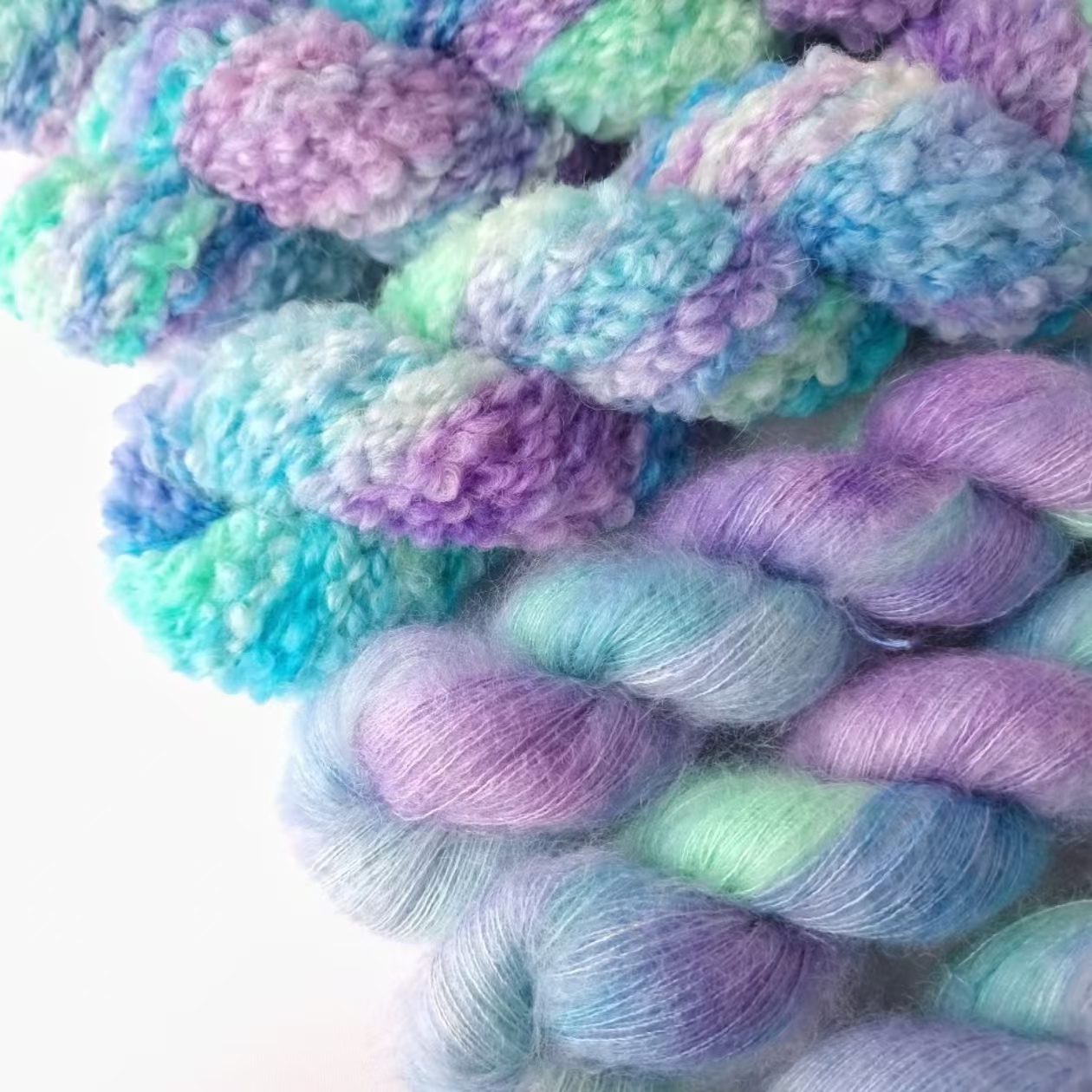 【小徐手编甄选】山羊绒真丝马海毛编织毛线手工毛线康赛妮羊绒线44