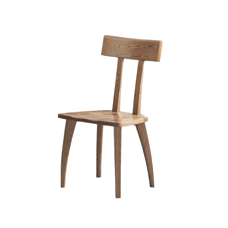 实木餐桌椅子家用餐椅原木休闲靠背椅餐厅吃饭凳子北欧洽谈书桌椅