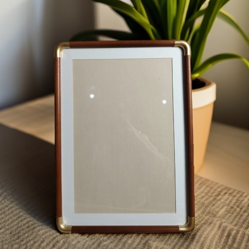 【弹珠款】A3[42*29.7厘米]花梨色仿铜角画框 7001