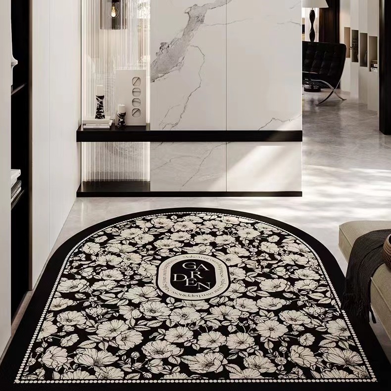 现代轻奢硅藻泥地垫入户门垫门口地垫进门防滑脚垫玄关家用复古