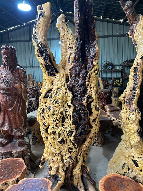 龙纹枣木原生态整棵摆件