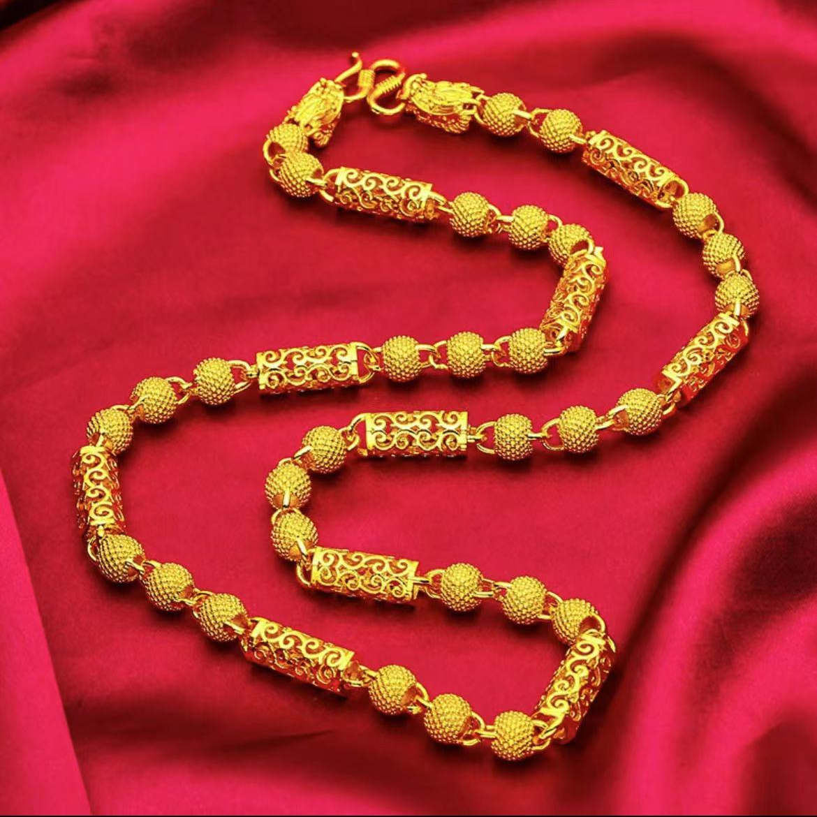 合金项链 2024（龙年限定）祥云项链三件套  时尚大气潮流经典百