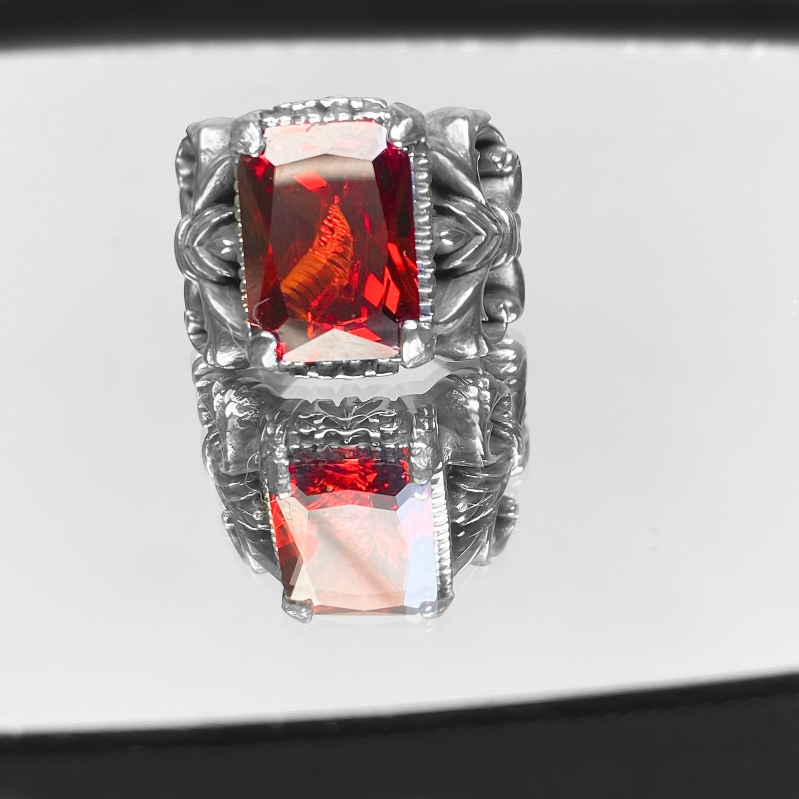 【红魔】欧美个性时尚复古朋克男士十字架戒指