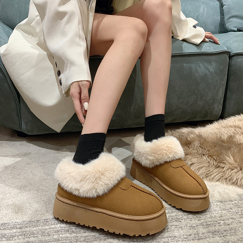 回力瑞雪地靴女款2023新款冬季加绒加厚保暖厚底时尚短筒防滑棉鞋