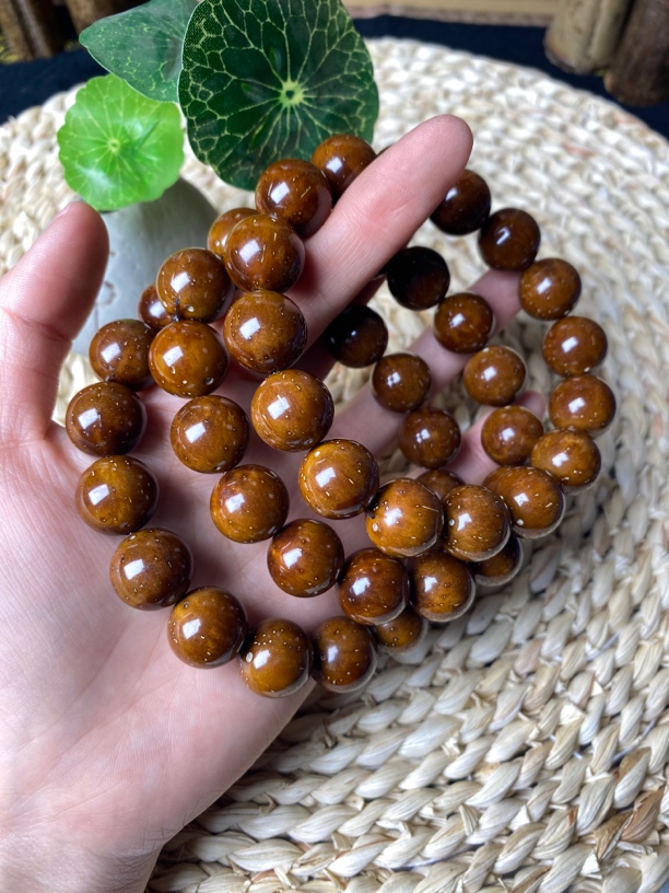 精品紫金鼠光珠手串13mm