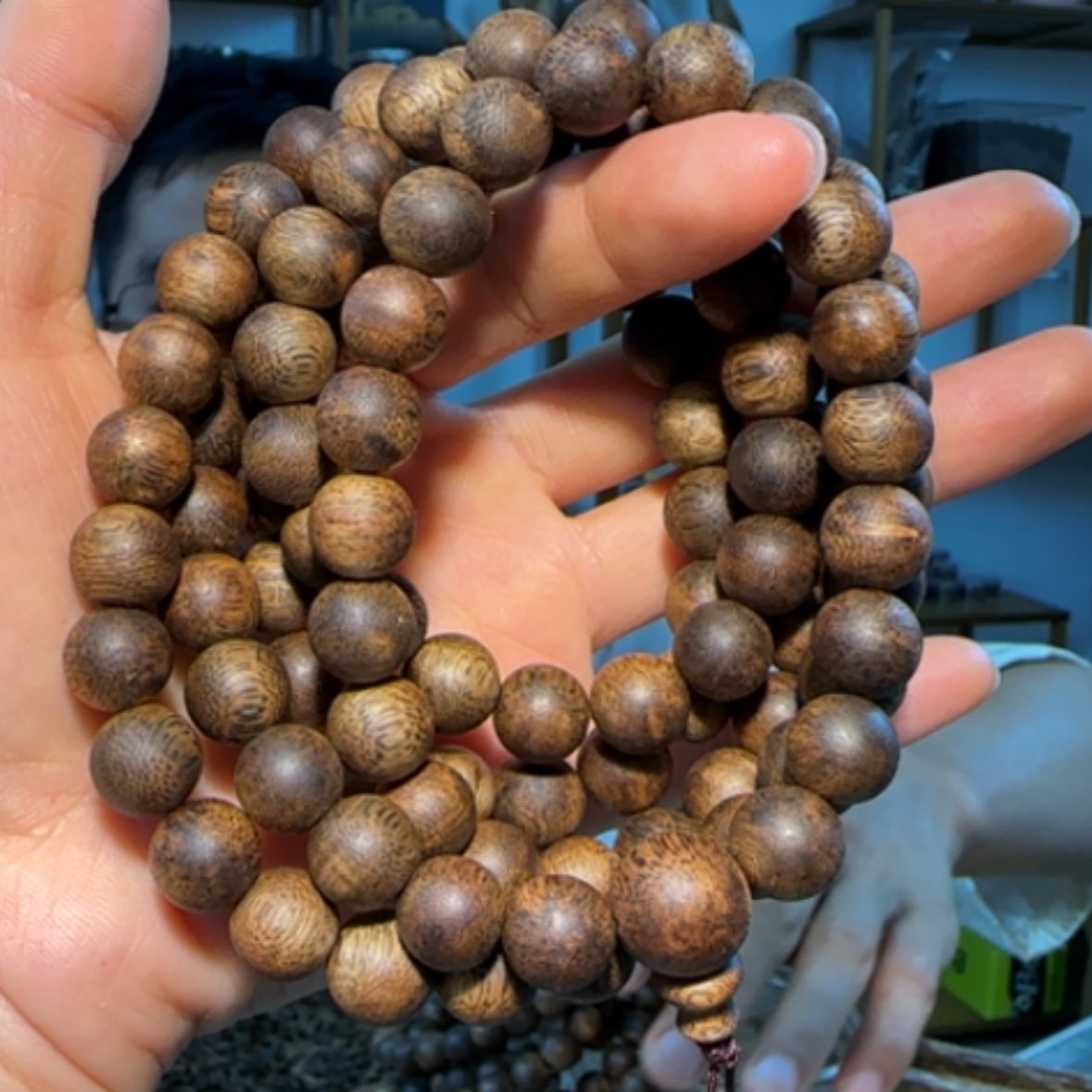 【闪购商品】沉香手串张勺子1.0链子49.6克