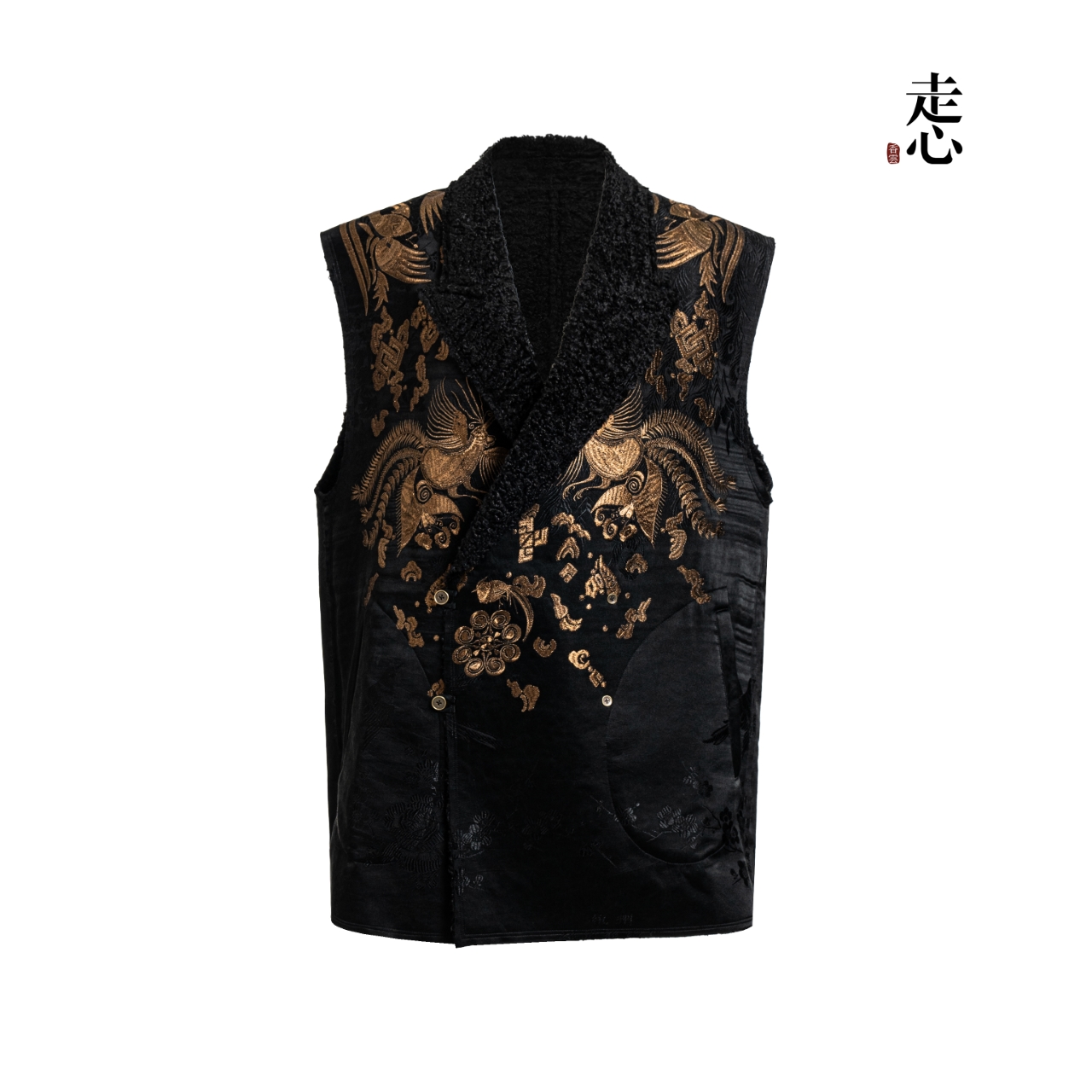 【山海经苗绣】羊羔毛大马甲24Z34501