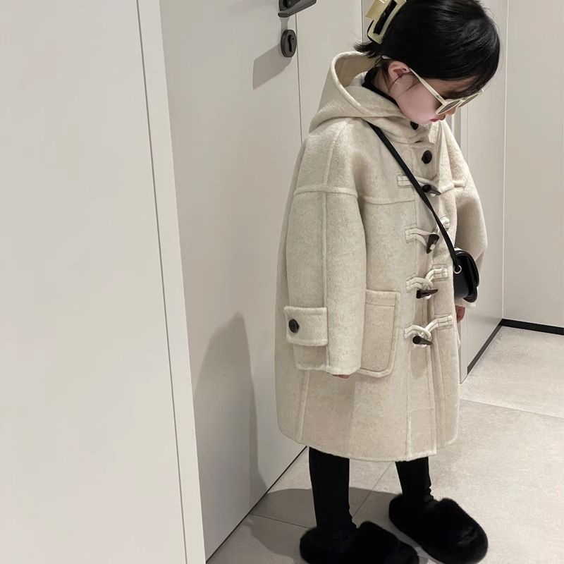 加厚儿童毛呢大衣冬款款宝宝呢子外套中大童网红洋气韩版秋冬