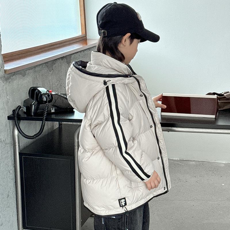 巴拉巴拉男童免洗羽绒服白鸭绒2023新款中大儿童装冬装加厚外套冬