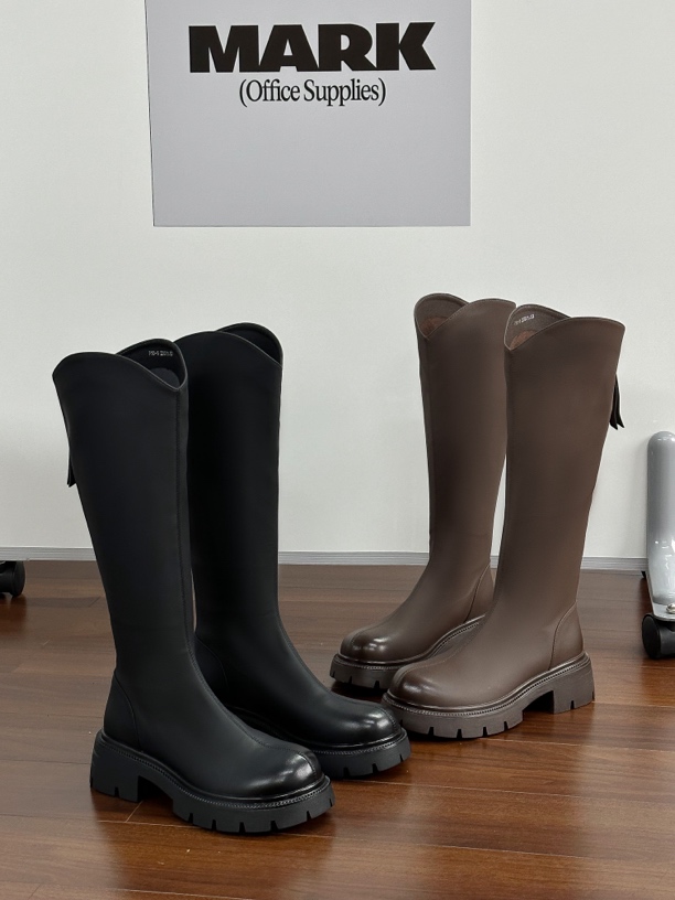 10-5【千岛之恋】达思图骑士靴2024年秋季新款厚底显瘦西部靴长筒靴