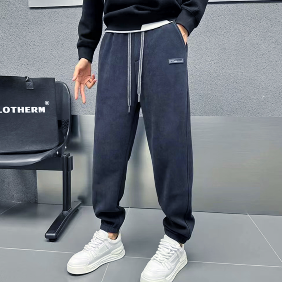 【不加绒】2025春秋款新品男士卫裤休闲裤柔软透气舒适束脚C012