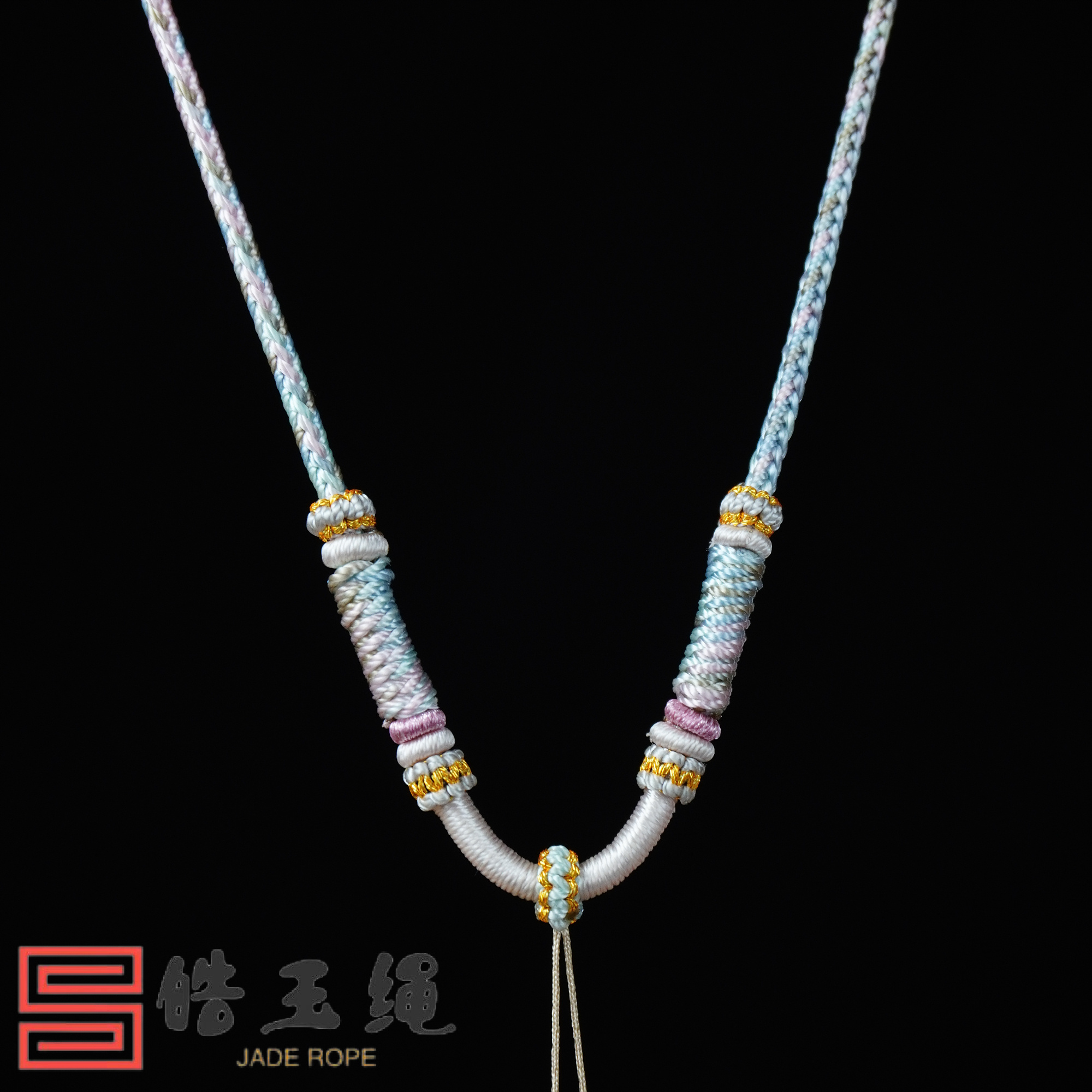 【皓玉绳】纯手工工艺编织挂件编绳浮生若梦国风锁骨链