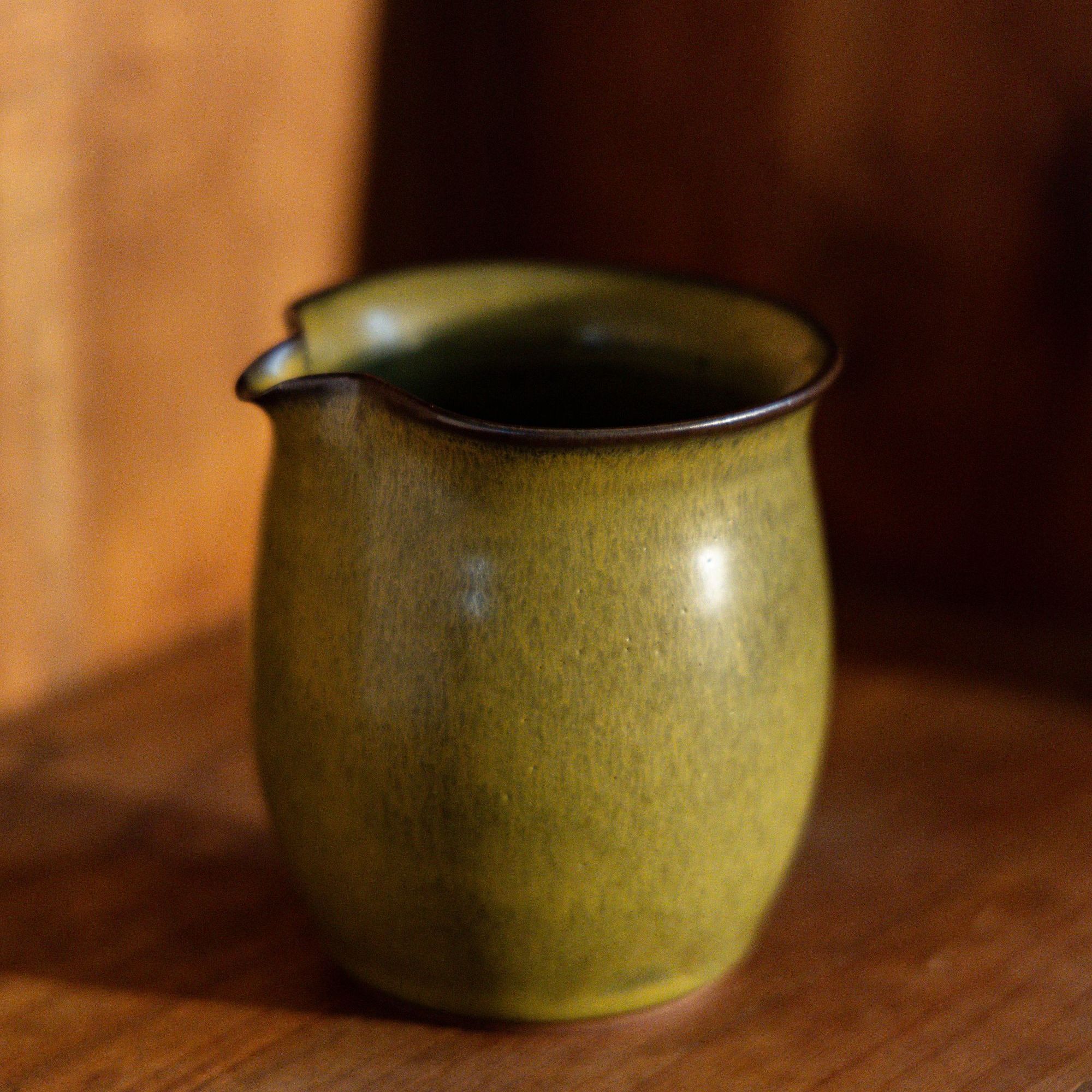 【茶叶末釉·公道杯】广达窑艺·纯手工陶瓷杯