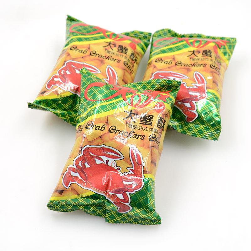 【小扬哥力荐】爽爽大蟹酥七宝一丁膨化休闲零食怀旧童年小食辣条