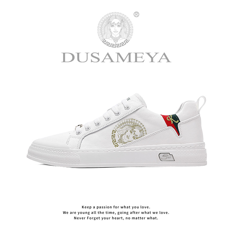 DUSAMEYA/杜莎米娅高端轻奢运动板鞋时尚休闲百搭情侣小白鞋6680