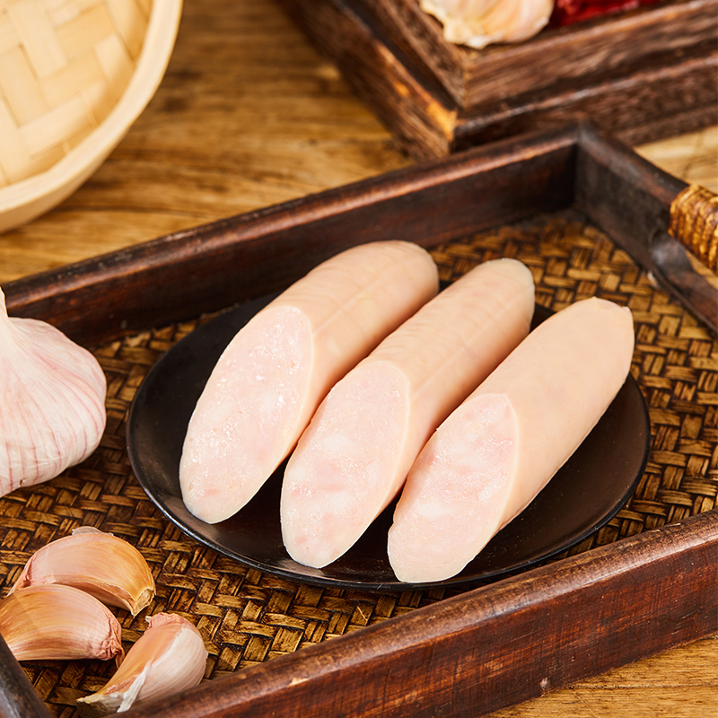 六必居蒜肠245g*3根下酒菜熟食蒜香开袋拼盘美味肉香浓郁