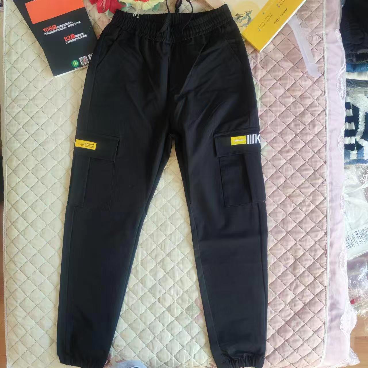 实拍2024秋冬季松紧口袋工装裤美式户外显瘦高腰休闲时尚女士裤子